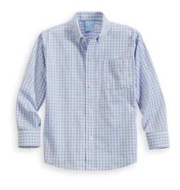 bella bliss Button Down Blue Soft Check Shirt