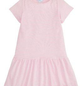 little english Chanel Tee Dress Lt Pink Stripe