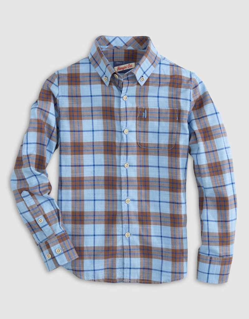 Wilber Gulf Blue Button Down Shirt