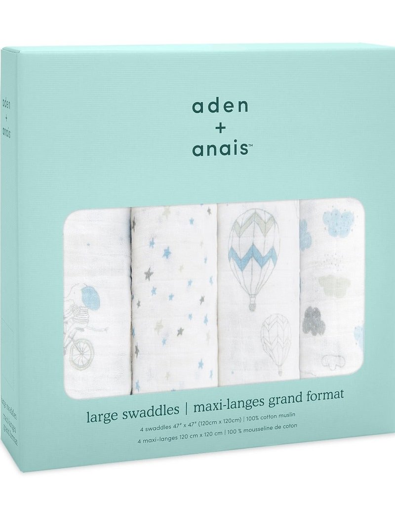Aden and Anais Classic Swaddle 4 pack Night Sky Reverie