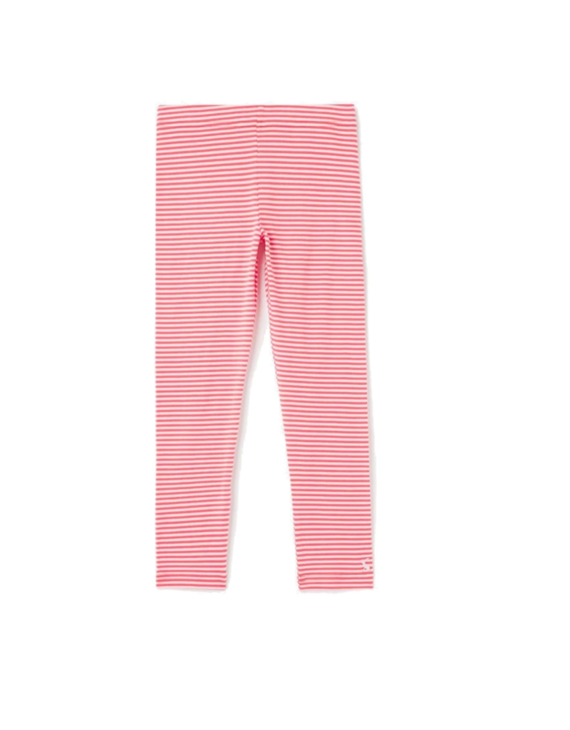 Joules DeeDee Red/White Striped Leggings