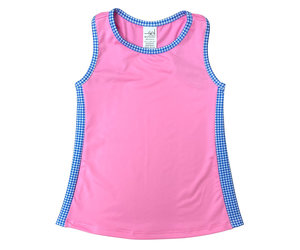 RSQ Girls Ditsy Pointelle Tank Top - PINK COMBO