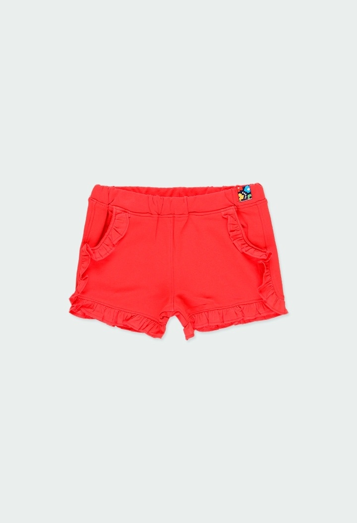 Red Fleece Shorts