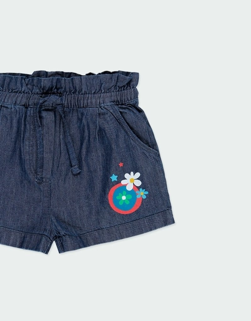 Boboli Denim Blue Bermuda Shorts