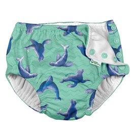 I Play Snap Reusable Swimsuit Diaper Seafoam Sea Lions