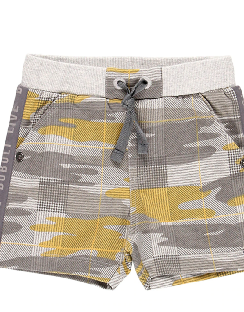 Boboli Grey Yellow Camo shorts