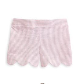 bella bliss SALE Jane Scalloped Pink Seersucker Stripe Shorts