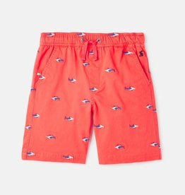 Joules SALE Huey Embroidered Pull On Woven Shorts Shark