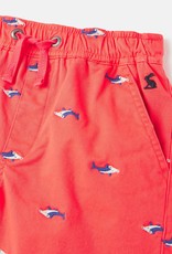 Joules Huey Embroidered Pull On Woven Shorts Shark