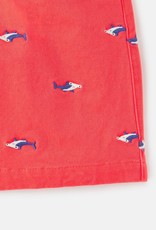 Joules Huey Embroidered Pull On Woven Shorts Shark