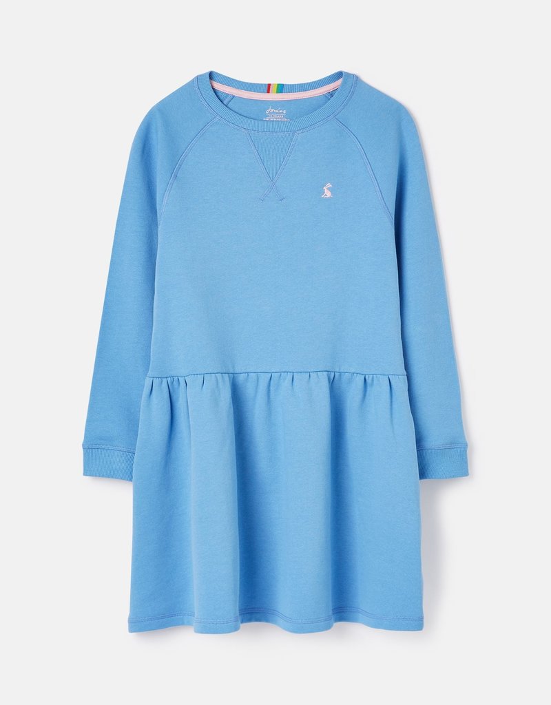 Joules Darlia Sweat Dress Lt Blue