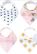Copper Pearl Baby Bandana Bib Set 4 Blush