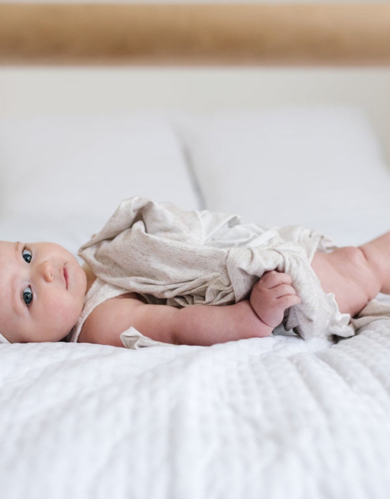 Copper Pearl Knit Blanket Oat