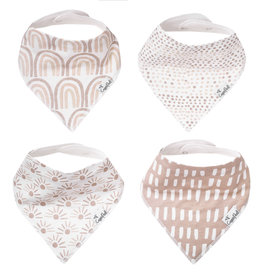 Copper Pearl Baby Bandana Bibs Set/4 Bliss