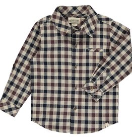 Me & Henry SALE Atwood Woven Shirt Brown Black Plaid