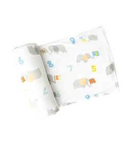 Angel Dear Elephant with Numbers Swaddle
