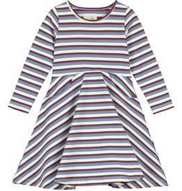Vignette SALE Merilie Dress Blue/Purple Stripe