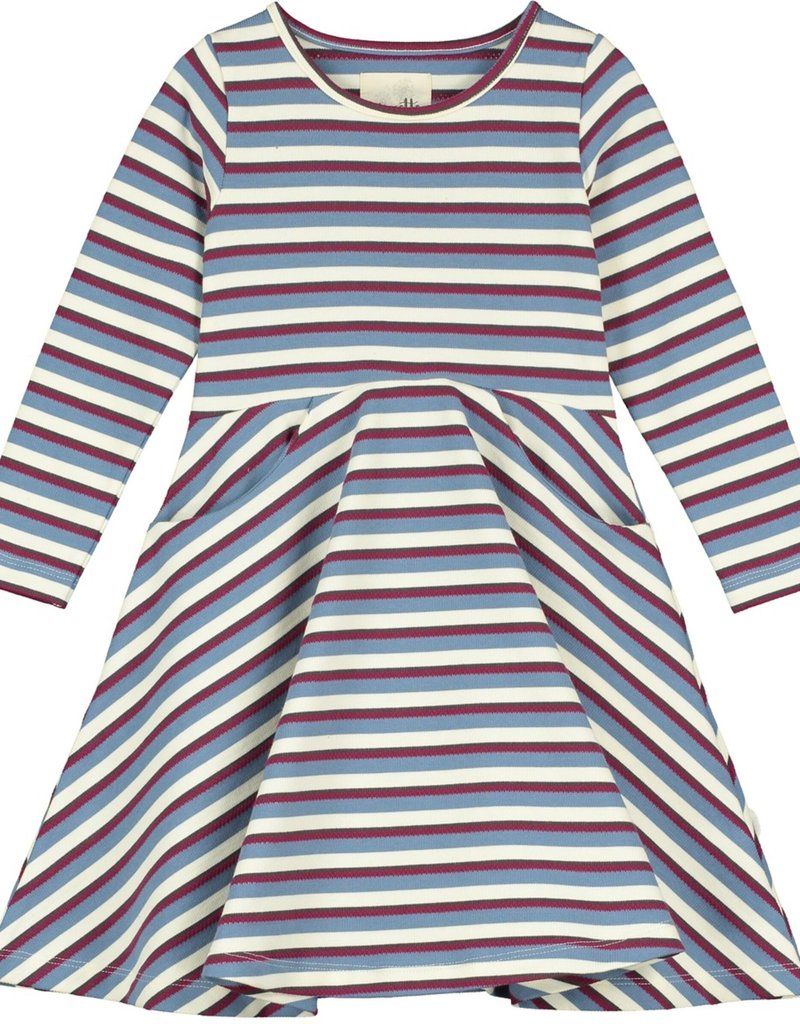 Vignette Merilie Dress Blue/Purple Stripe