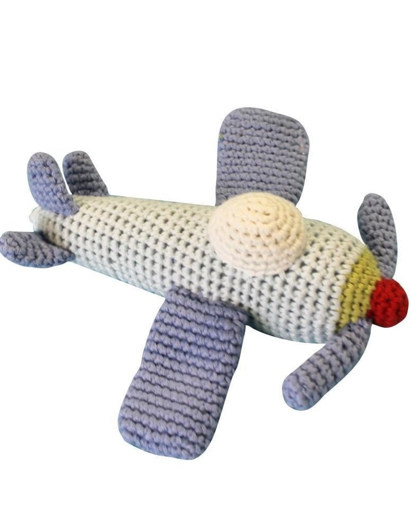 Zubels Airplane Crochet Rattle