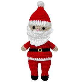 Crochet Rattle Santa