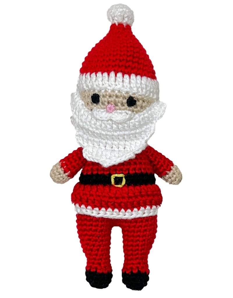 Santa Crochet Standing Rattle