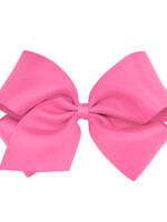 Wee Ones Bow King Grosgrain Hot Pink