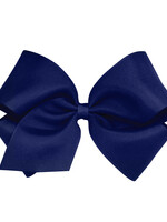 Wee Ones Bow King Grosgrain Lt Navy
