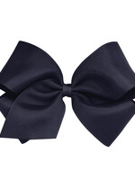 Wee Ones Bow King Grosgrain Navy