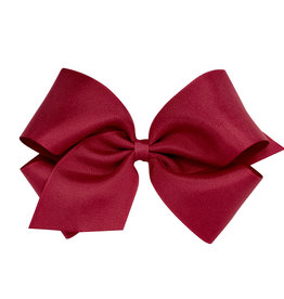 Wee Ones Bow King Grosgrain Cranberry