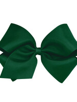 Wee Ones Bow King Grosgrain Forest Green