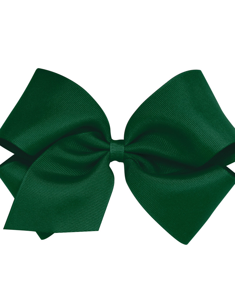 Wee Ones King Grosgrain Bow Forest Green
