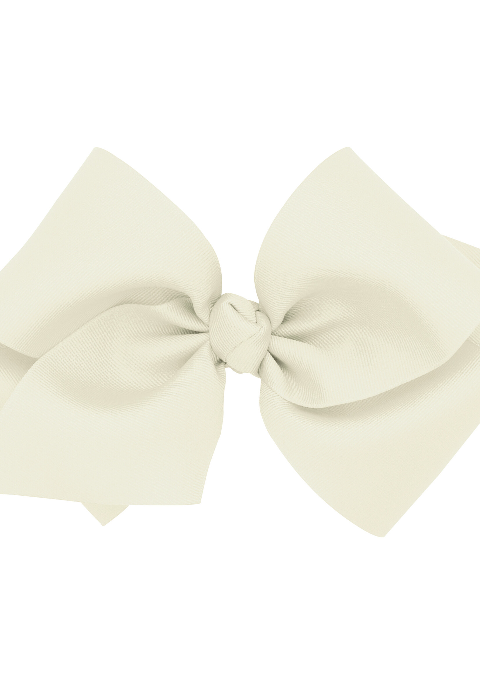 Wee Ones Huge Grosgrain Bow Antique White
