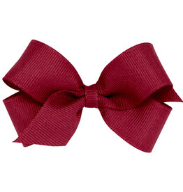 Wee Ones Bow Mini Grosgrain Cranberry
