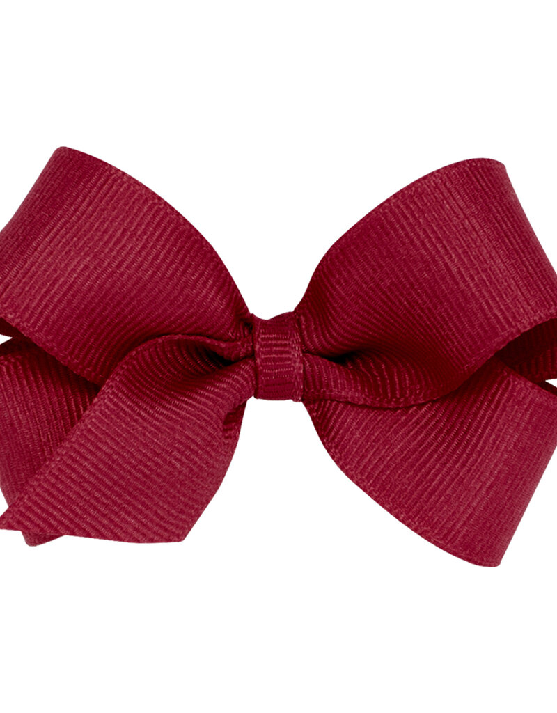 Wee Ones Mini Grosgrain Bow Cranberry