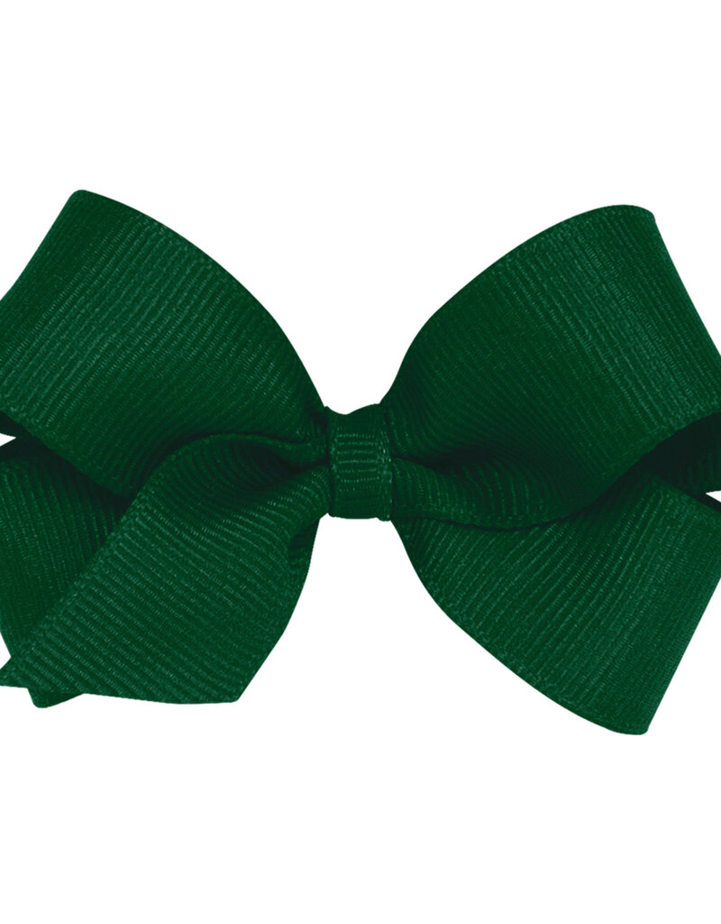 Wee Ones Mini Grosgrain Bow Forest Green
