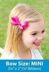 Wee Ones Mini Grosgrain Bow Forest Green