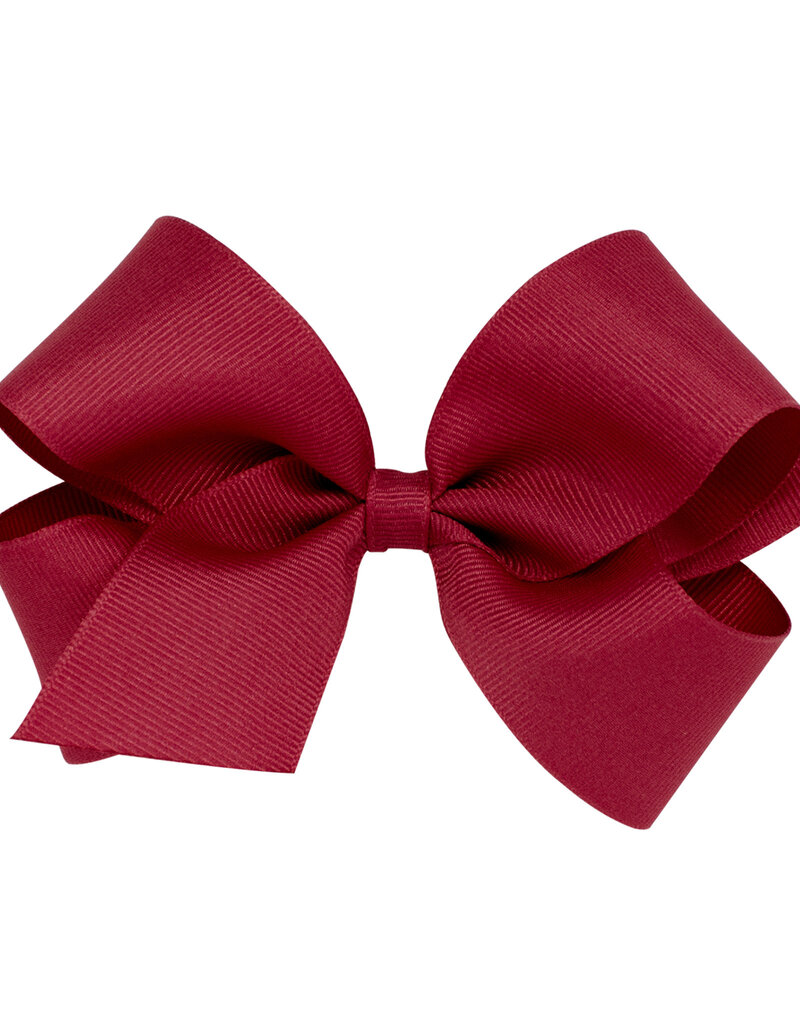 Wee Ones Med Grosgrain Bow Cranberry