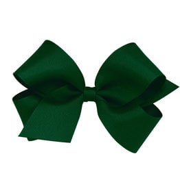 Wee Ones Bow Med Grosgrain Forest Green