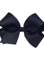 Wee Ones Bow Med Grosgrain Navy