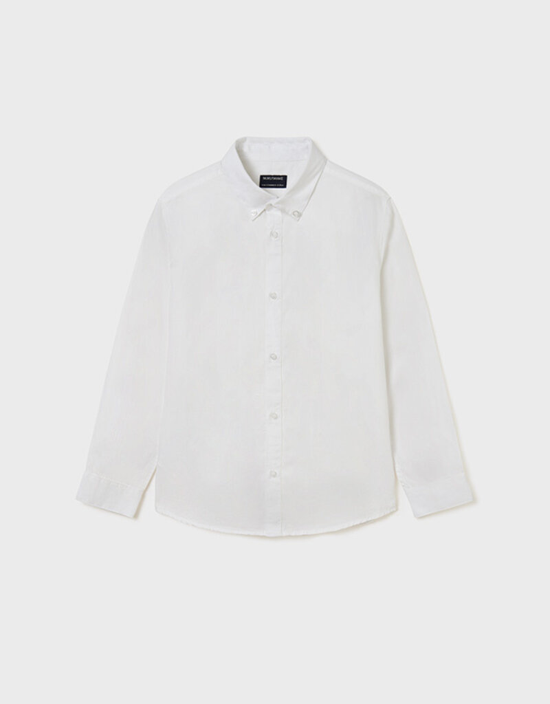 Mayoral White Basic L/S Shirt