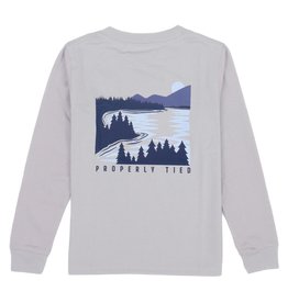 Properly Tied Lakeside L/S Ice Grey