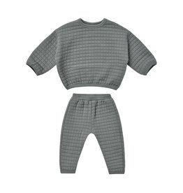 Quincy Mae quilted sweater pant set dusk