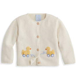 bella bliss SALE Applique Duckie Cardigan Ivory