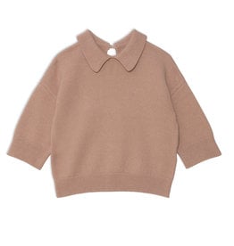 Deux par Deux SALE Beige 3/4 Sleeve Knitted Top