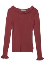 Creamie Pullover Rib Knit Rosewood
