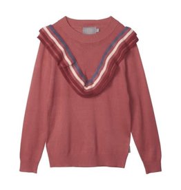 Creamie SALE Pullover Ruffle Top Dusty Cedar