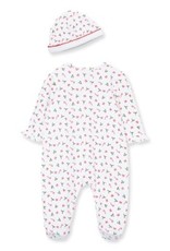Little Me Candy Cane White Footie