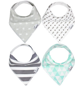 Copper Pearl Baby Bandana Bibs Set/4 Tribe