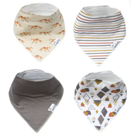 Copper Pearl Baby Bandana Bibs Set/4 Swift