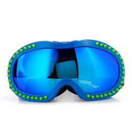Royal Blue w/Lime Spikes Snow Goggle